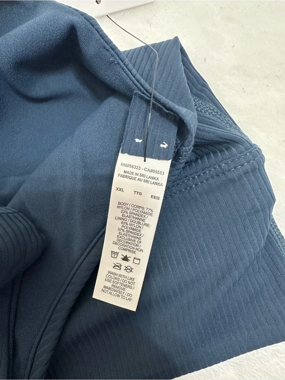 Nike Dark Navy Ribbed Scoop Sports Bra Tank